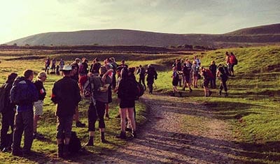 Our groups setting off on the Yorkshire Three Peaks