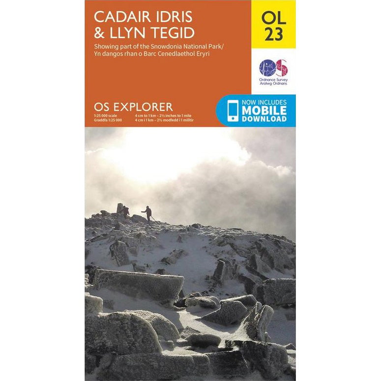 OS Explorer OL23 Map, Cadair Idris & Bala Lake