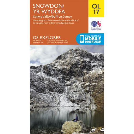 OS Explorer OL17 map for Snowdon
